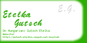 etelka gutsch business card